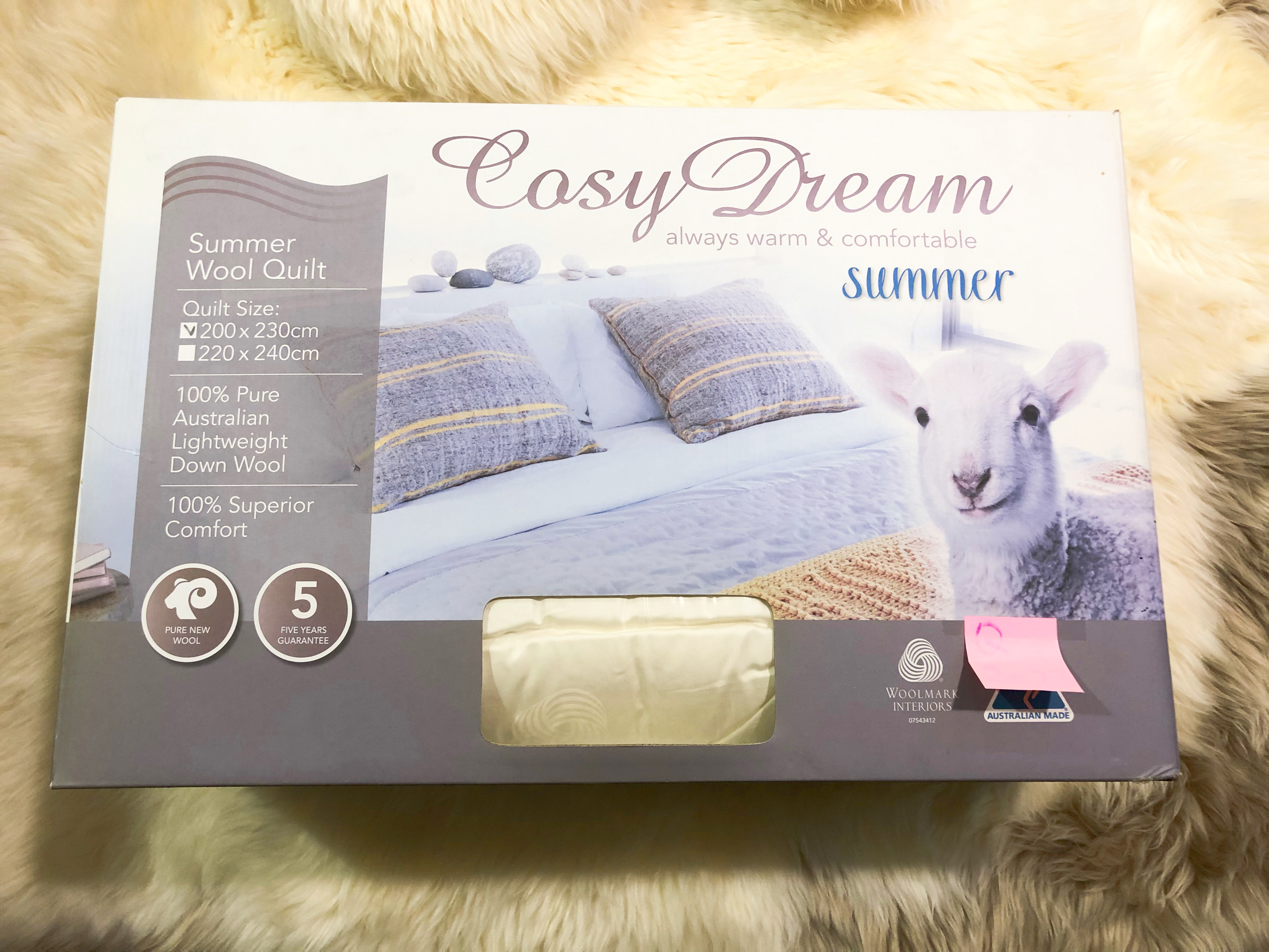 Cosydream SUMMER Queen Size 羊毛被（袋装）